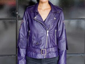 Leather Biker Colibri Purpura