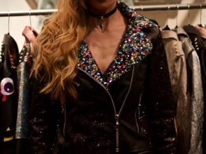 Rainbow Multicolored Biker