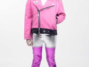 Cotton Biker Fucsia & Black