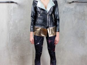 Biker Faldon Black, Gold & Silver