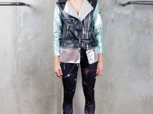 Biker Faldon Black, Silver Blue & Silver