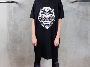 Long T-shirt dress " Demon Mask"