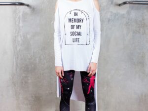 T Shirt " In Memory of My Social Life"