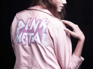Pink Leather Metal Biker