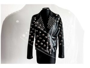 Leather Punk Biker Jacket
