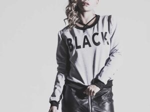 Hoddie "Black" Gray