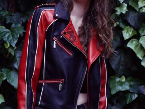 Red Medusa Biker Jacket