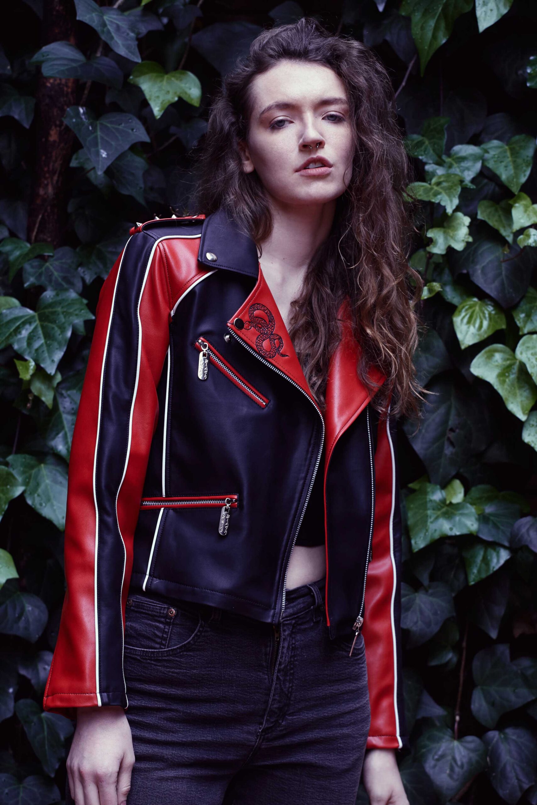 red-medusa-biker-jacket-mix-vegan-leather