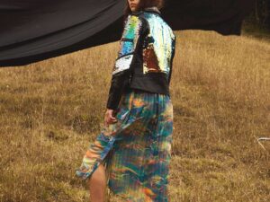 IRIDESCENT SKY SKIRT