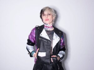 PURPLE BIKER RAINBOW COWBOY