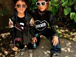 KID RAINBOW BIKER RED & PINK