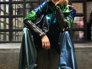 RAINBOW BIKER GREEN & BLUE