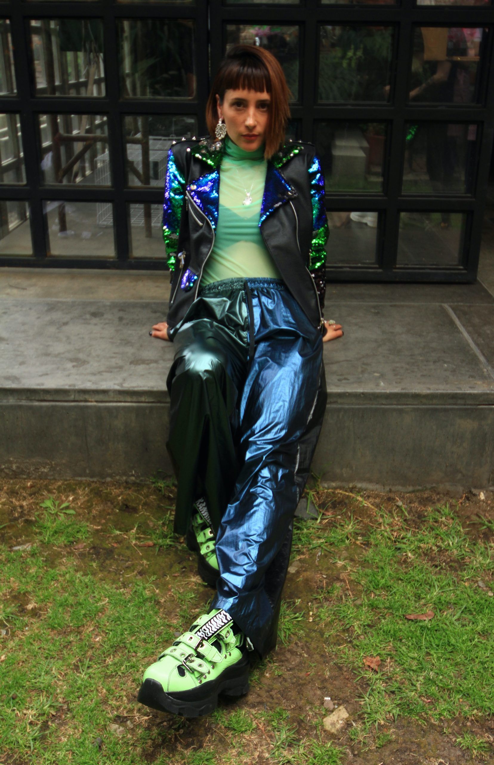 glossy-pant-blue-green