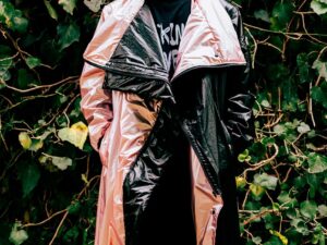 METALLIC RAINCOAT MIX UNISEX