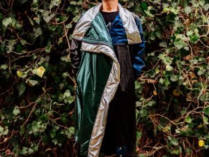 METALLIC RAIN COAT