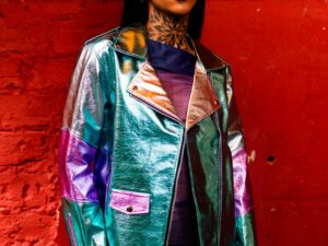 BIKER MILSHAKE METALLIC JACKET