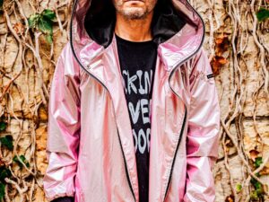 Pink Metallic Raincoat | Unisex Outerwear | Ducky Black
