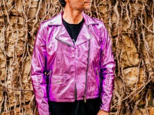 PURPLE FANTASIA BIKER JACKET