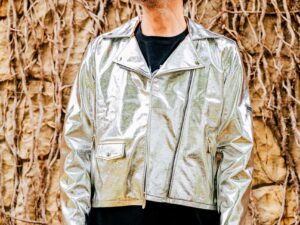 SILVER FANTASIA BIKER JACKET