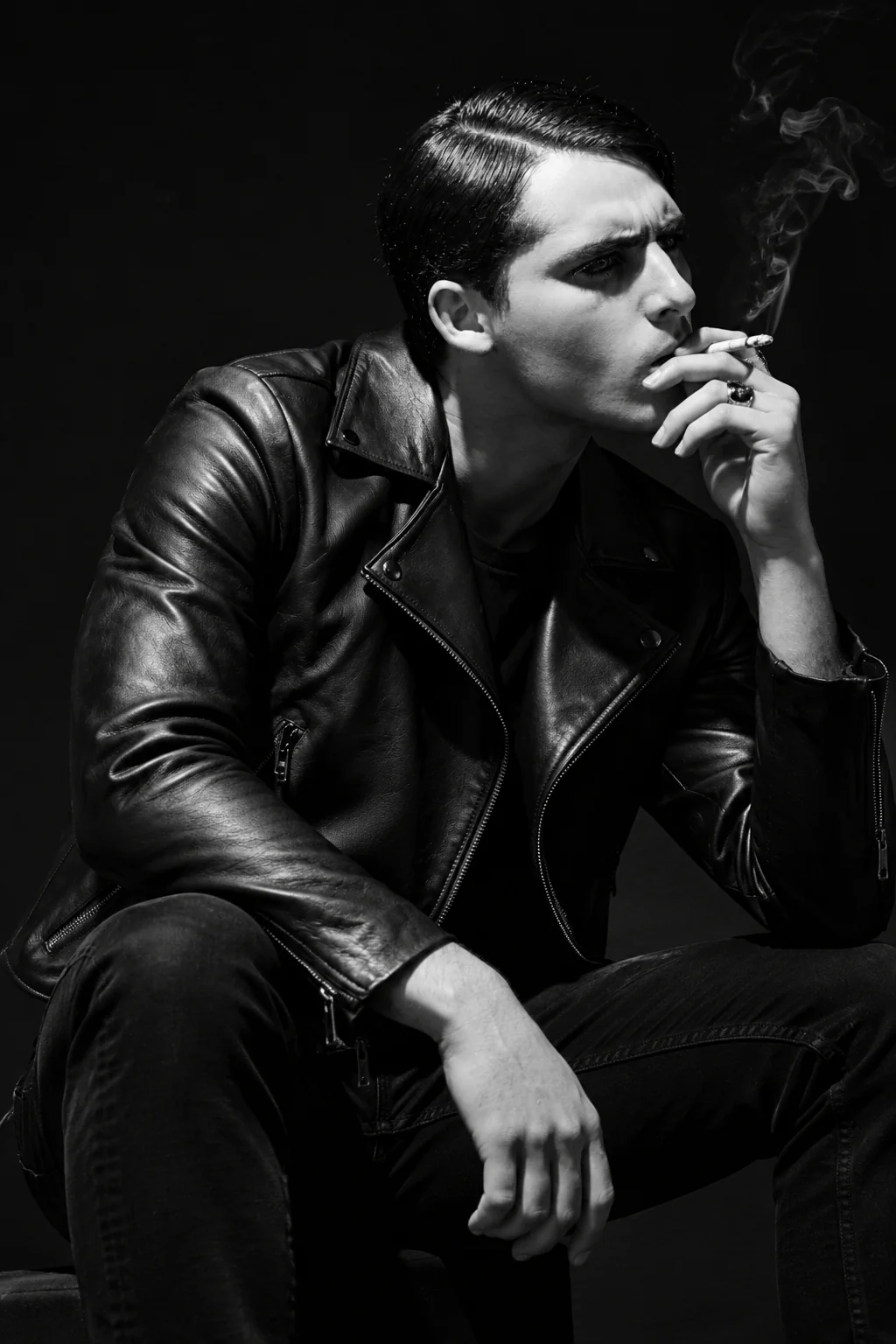 Double Take Biker Jacket | Ducky Black - Imagen 4
