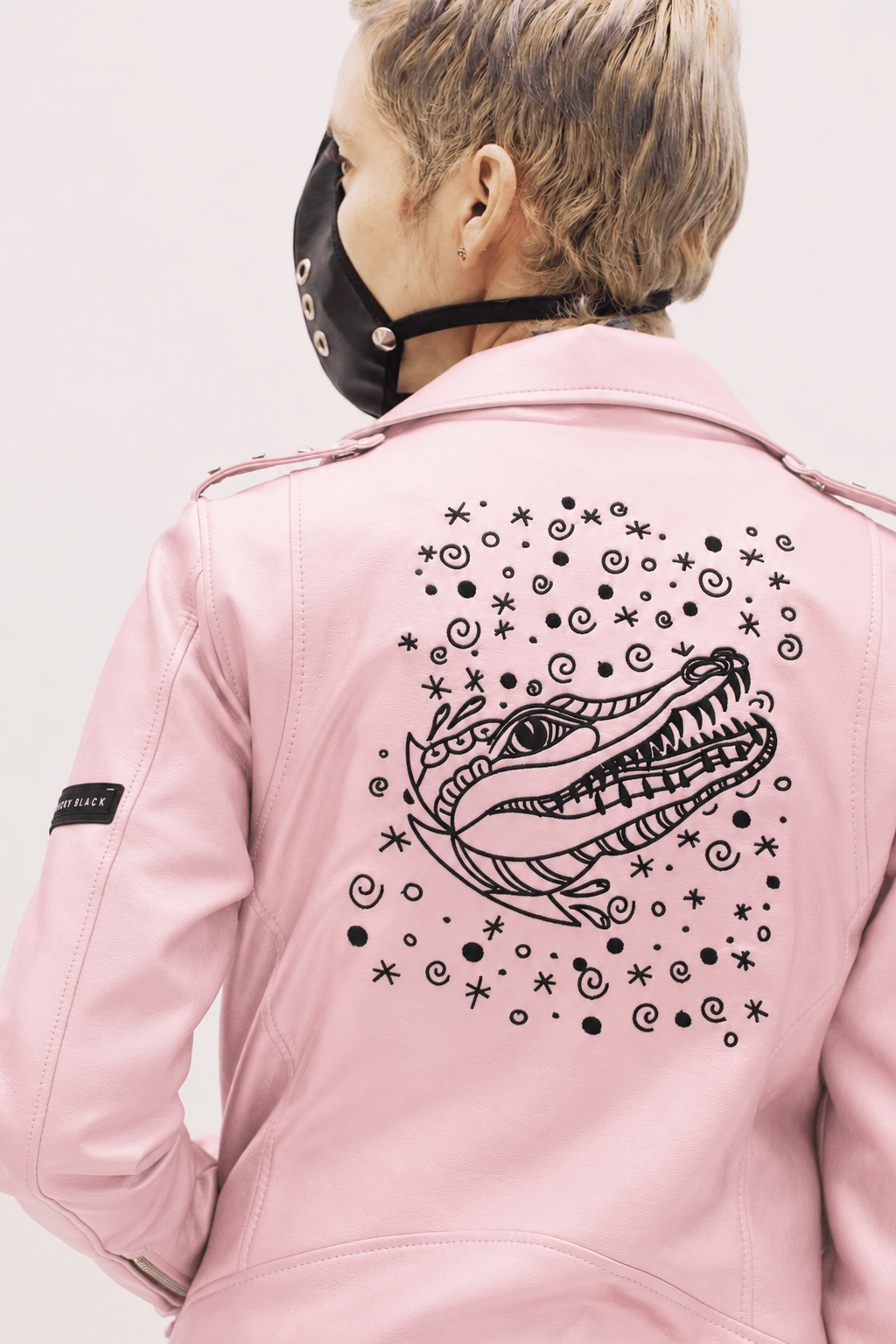pink-noir-statement-biker-jacket-unisex-handmade-ducky-black-outerwear