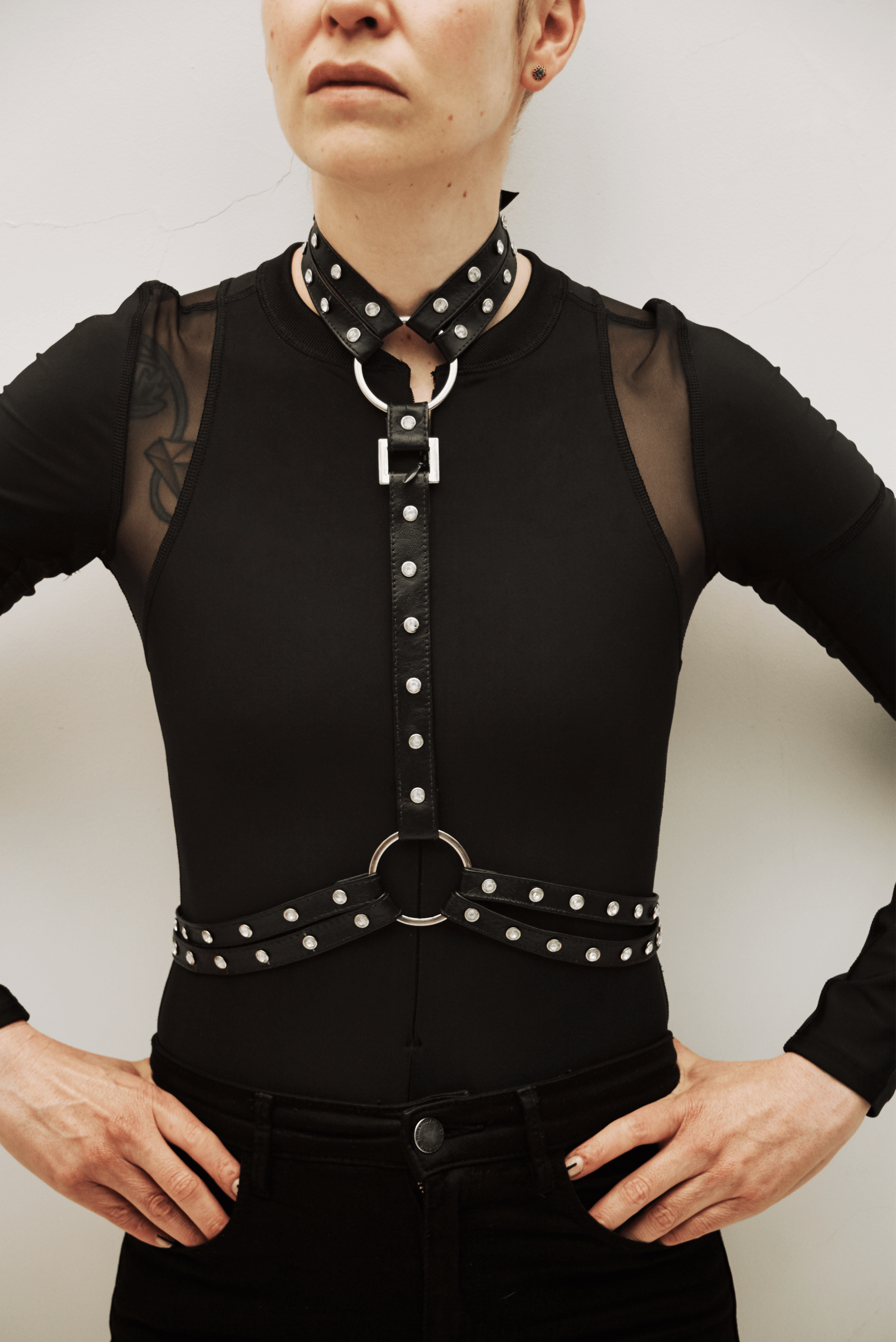 black-shark-studded-leather-harness