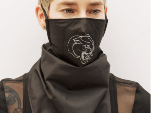 Black Panther Face Mask – Tapabocas Urbano Negro Reutilizable