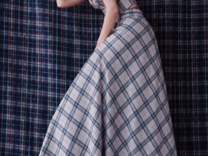 Gray Skirt | Falda Cintura Alta para Mujer con Estilo Rock Chic | Ducky Black